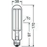 Ledvance NAV 50 LED, E27, 21W/827, Ersatz für 50W, 3600lm, 2700K, warmweiß