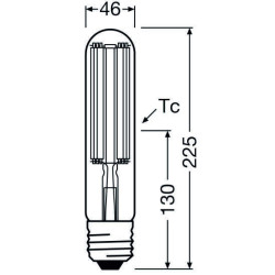 Ledvance NAV 100 LED, E27, 41W/827, Ersatz für 100W, 7000lm, 2700K, warmweiß