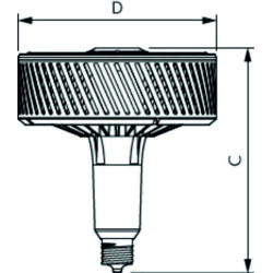 Philips TForce Highbay HPI E40, 95W/740, Ersatz für 250W, 13000lm, 120°, 4000K, kaltweiß