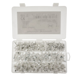 Seki Nagelschellen Sortiment, weiss, 4x 100 Stück