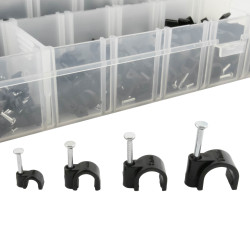 Seki Nagelschellen Sortiment, schwarz, 4x 100 Stück
