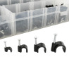 Seki Nagelschellen Sortiment, schwarz, 4x 100 Stück