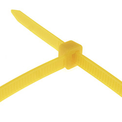 Kabelbinder Standard, 100 x 2,5mm, gelb, 100 Stück