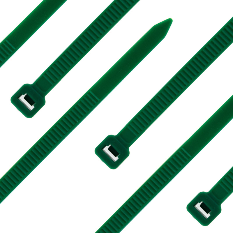 Kabelbinder Standard, 100 x 2,5mm, grün, 100 Stück