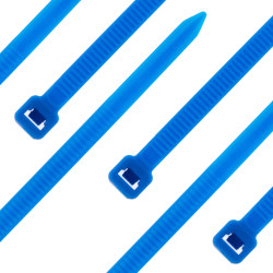 Kabelbinder Standard, 380 x 4,8mm, blau, 100 Stück