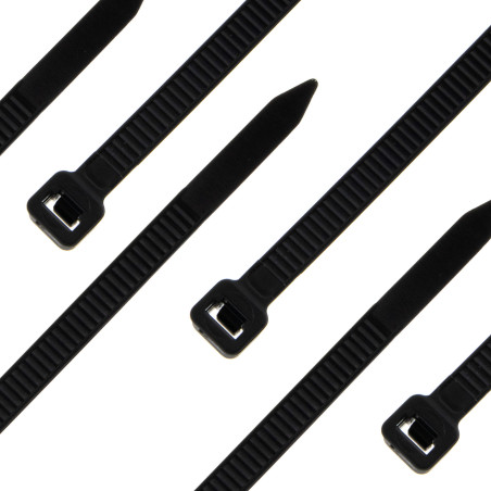 Kabelbinder Standard, 200 x 3,6mm, schwarz, 100 Stück
