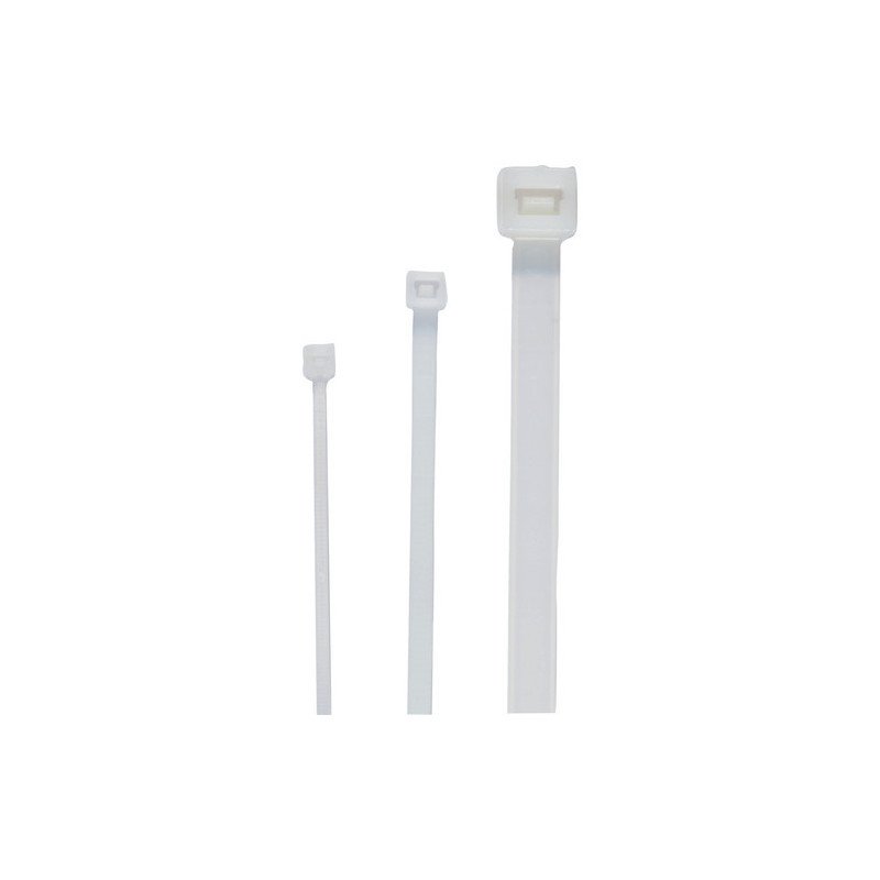 Cimco 181408 Kabelbinder, BxL: 4,5 x 380mm, naturfarbig, 100 Stück