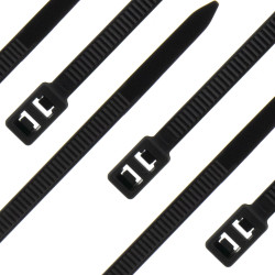 SeKi Kabelbinder doppelt 200 x 4,8mm, schwarz, 100 Stück