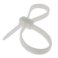 SeKi Kabelbinder doppelt 200 x 4,8mm, weiss, 100 Stück