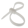 SeKi Kabelbinder doppelt 300 x 4,8mm, weiss, 100 Stück