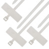 SeKi Kabelbinder mit Textschild 110 x 2,5mm, weiss, 100 Stück