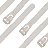 SeKi Kabelbinder Wiederlösbar 4,8 x 300 mm, weiss, 100 Stück