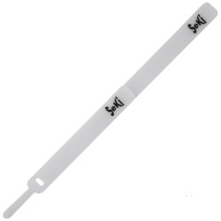 SeKi Klettkabelbinder 115 x 12mm, weiss, 10 Stück mit Öse
