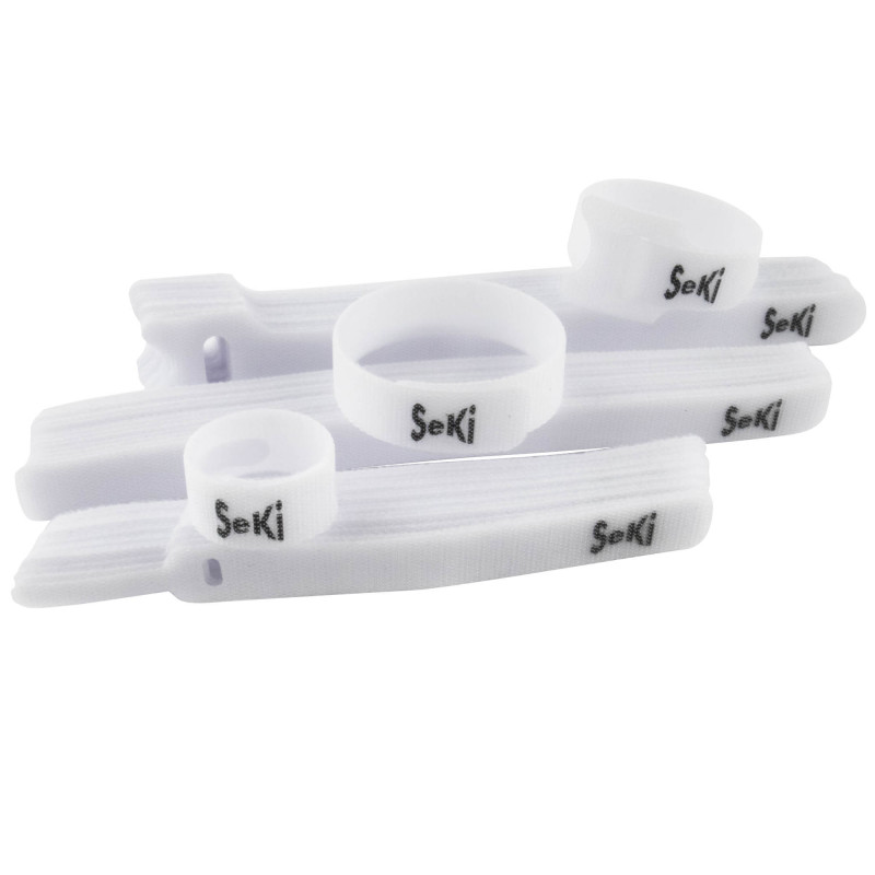 Klettkabelbinder Sortiment 45 Stück, weiss