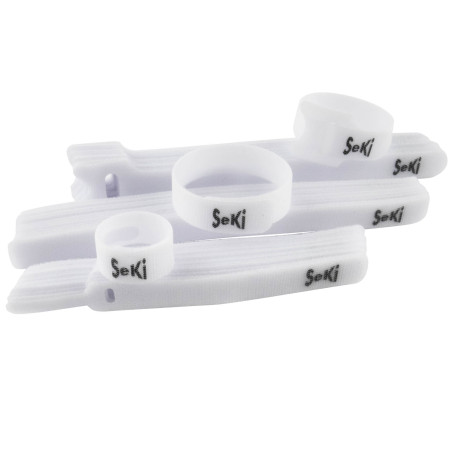 Klettkabelbinder Sortiment 45 Stück, weiss