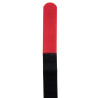 SeKi Klettbinder 200x20, schwarz/rot, gekreuzt, 10 Stück