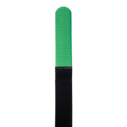 SeKi Klettbinder 300x20, schwarz/grün, gekreuzt, 10 Stück
