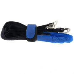 SeKi Klettbinder 300x20, schwarz/blau, gekreuzt, 10 Stück