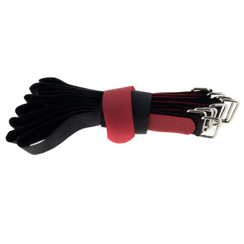 SeKi Klettbinder 400x30, schwarz/rot, 10 Stück