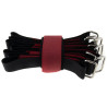 SeKi Klettbinder 600x38, schwarz/rot, 10 Stück