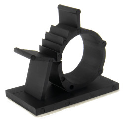 SeKi Kabelhalter selbstklebend 10,0-12,5mm, schwarz, 50 Stück