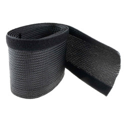 SeKi Kabelschlauch mit Klett, schwarz, 15-20mm, 2 Meter