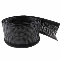 SeKi Kabelschlauch mit Klett, schwarz, 20-30mm, 2 Meter
