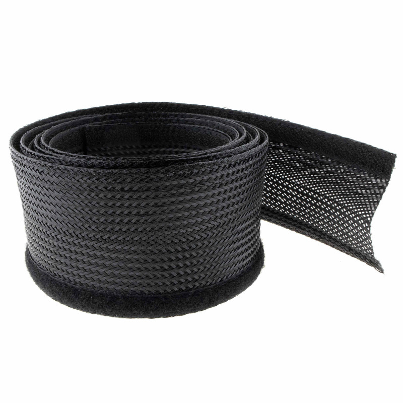SeKi Kabelschlauch mit Klett, schwarz, 20-30mm, 2 Meter
