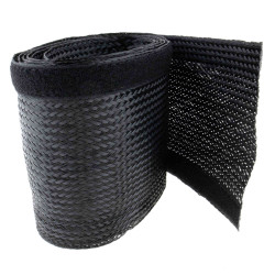SeKi Kabelschlauch mit Klett, schwarz, 30-45mm, 2 Meter