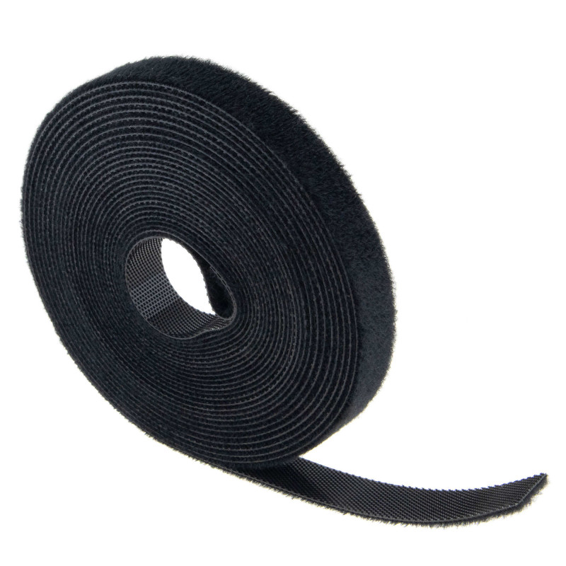 SeKi Klettband schwarz, 12,5mm, 10 Meter