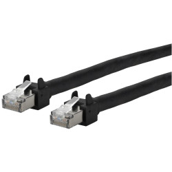 Metz Connect Netzwerkkabel, RJ-45 Stecker - RJ45-Stecker, 6kV Flex500 Outdoor, schwarz, 1,0 m
