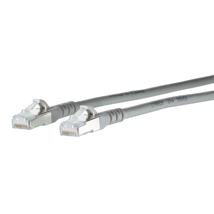 Metz Connect Netzwerkkabel, RJ-45 Stecker - RJ45-Stecker, CAT 6A, S/FTP, AWG 26, 0,25 m