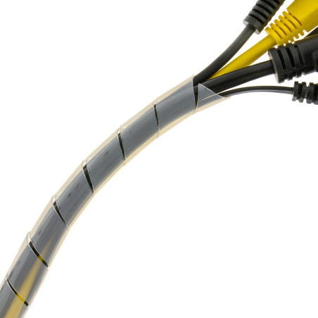 SeKi Spiralband, Bündeldurchmesser: 1,5 - 10mm, transparent, 5 Meter