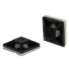 SeKi Klebesockel für Kabelbinder, 12,5x12,5mm, schwarz, 100 Stück