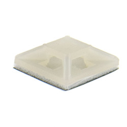 SeKi Klebesockel für Kabelbinder, 12,5x12,5mm, weiss, 100 Stück