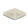 SeKi Klebesockel für Kabelbinder, 12,5x12,5mm, weiss, 100 Stück