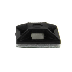 SeKi Klebesockel für Kabelbinder, 20,0x20,0mm, schwarz, 100 Stück
