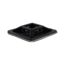 SeKi Klebesockel für Kabelbinder, 28,0x28,0mm, schwarz, 100 Stück