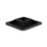 SeKi Klebesockel für Kabelbinder, 28,0x28,0mm, schwarz, 100 Stück