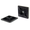 SeKi Klebesockel für Kabelbinder, 28,0x28,0mm, schwarz, 100 Stück