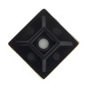 SeKi Klebesockel für Kabelbinder, 28,0x28,0mm, schwarz, 100 Stück