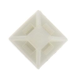 SeKi Klebesockel für Kabelbinder, 20,0x20,0mm, weiss, 100 Stück