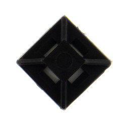 SeKi Klebesockel für Kabelbinder, 20,0x20,0mm, schwarz, 100 Stück