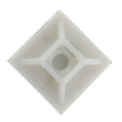SeKi Klebesockel für Kabelbinder, 28,0x28,0mm, weiss, 100 Stück