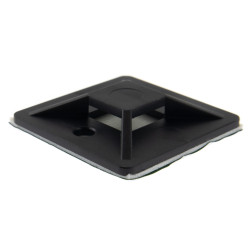 SeKi Klebesockel für Kabelbinder, 40,0x40,0mm, schwarz, 100 Stück