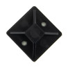 SeKi Klebesockel für Kabelbinder, 40,0x40,0mm, schwarz, 100 Stück