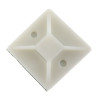 SeKi Klebesockel für Kabelbinder, 40,0x40,0mm, weiss, 100 Stück