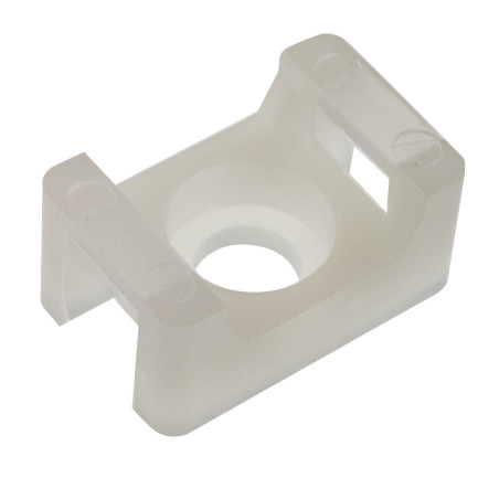 SeKi Schraubsockel für Kabelbinder, 15x9,5mm, weiss, 100 Stück