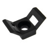 SeKi Schraubsockel für Kabelbinder, 28x15mm, schwarz, 100 Stück