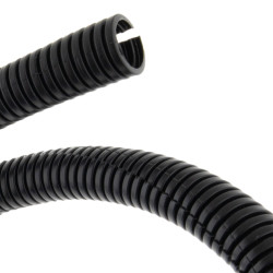 SeKi Wellrohr Innen-Ø 7,0mm, geschlitzt PP, schwarz, 50m